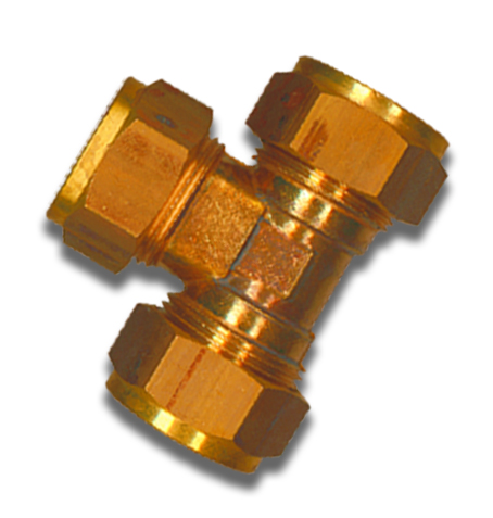 1 Bicône T 15 x 15 x 15 mm - laiton