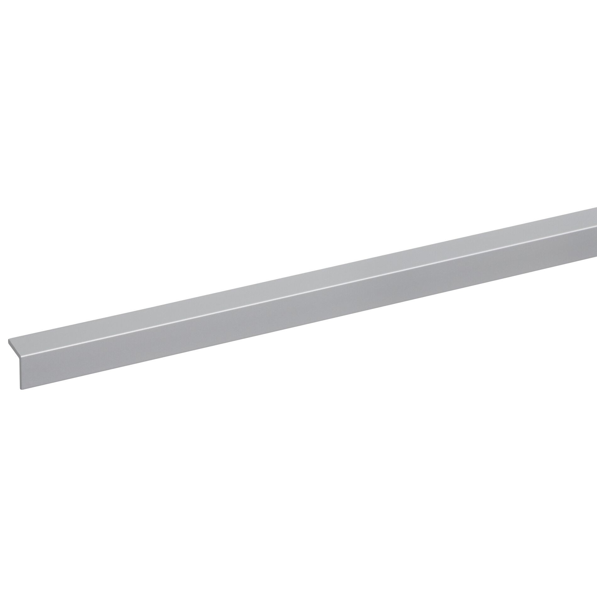 Profil d'angle aluminium anodisé naturel 10x10mm - 100cm