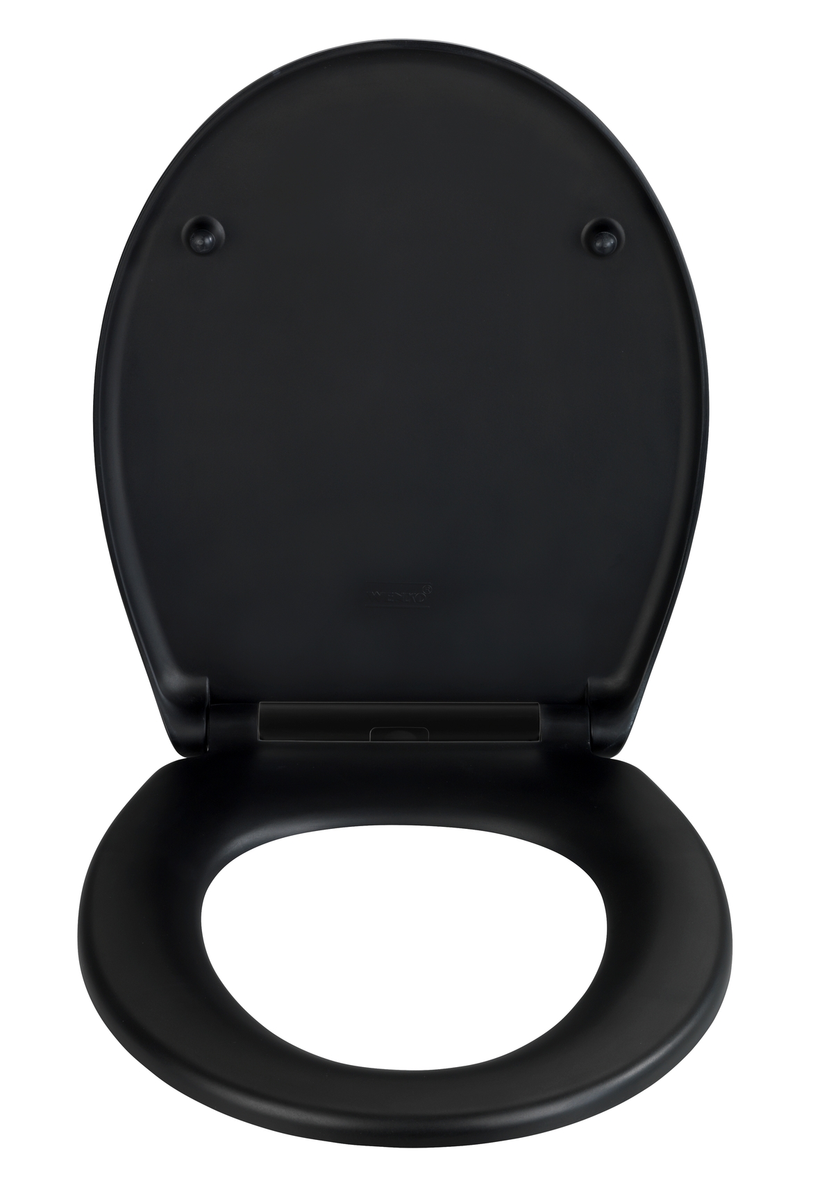 Toiletzitting Ikaria Easy-Close duroplast mat zwart