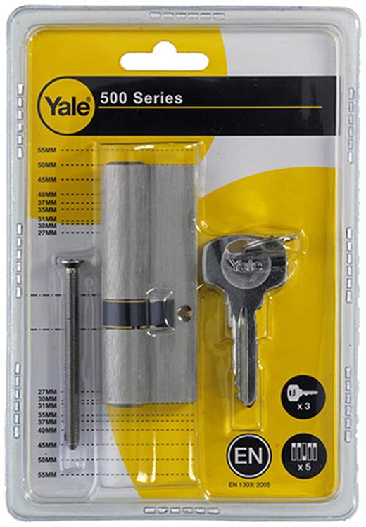 Profielcilinder Yale 500 mv 80mm(30/50)