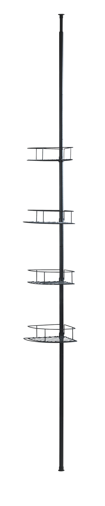 Wenko Étagère télescopique inox Dolcedo noir mat