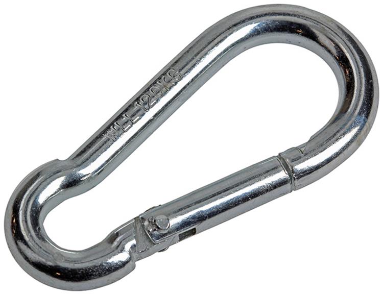 Mack 1 crochet carabine + ressort galvanisé 60X6mm K