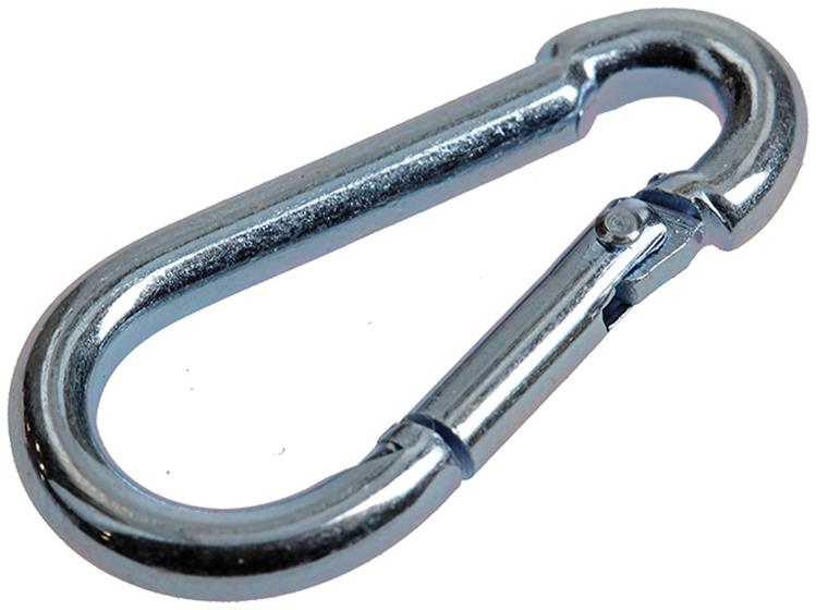 Mack 1 crochet carabine + ressort galvanisé 40X4mm K