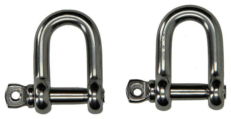 Mack 2 manilles droit inox 6mm K