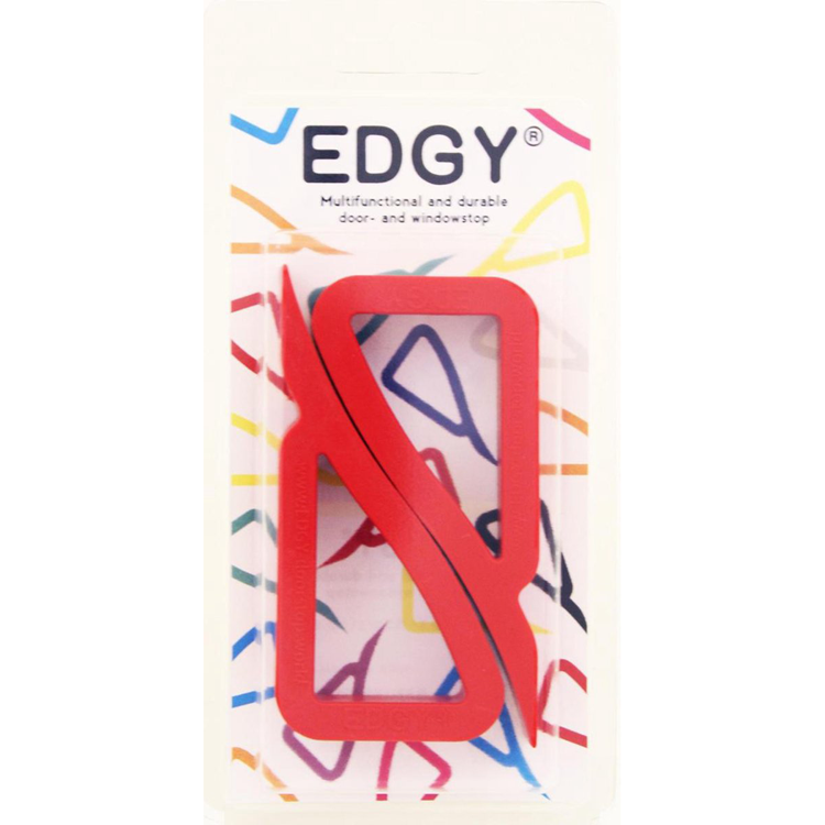 Edgy deur- en vensterstopper rood 