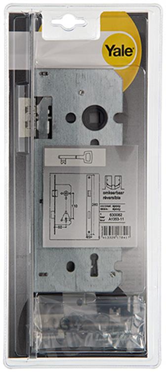 1 dubbel insteekslot L/R A1353 Yale 50mm