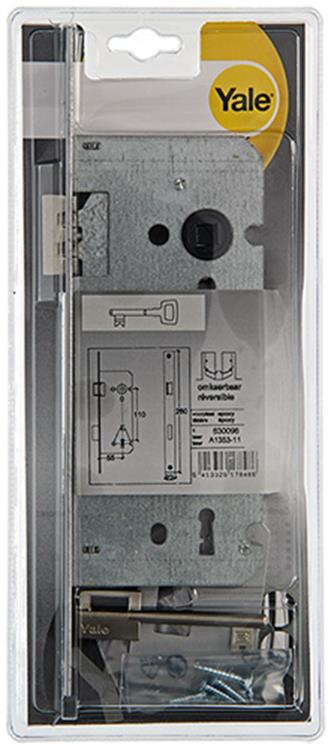 1 dubbel insteekslot L/R A1353 Yale 55mm