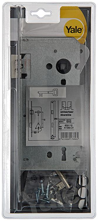 1 dubb.insteekslot afger.hk. L/R A1353 Yale 60mm