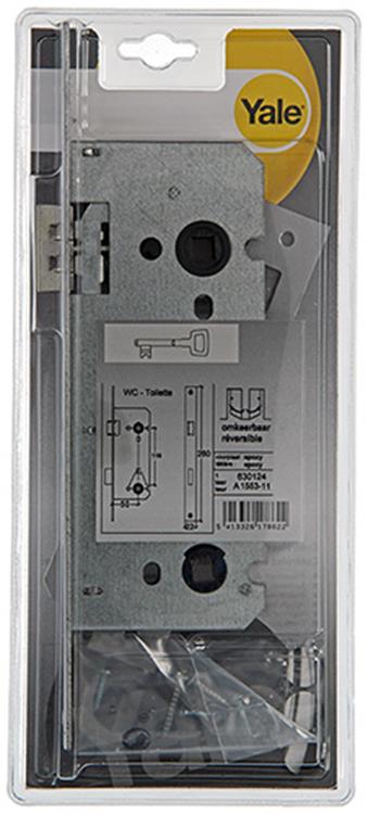 1 dubb.insteek wc-slot omkeerba1553 Yale 50mm
