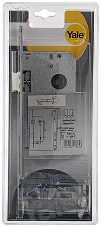 1 dubbel insteekslot L/R A1356 Yale 50mm