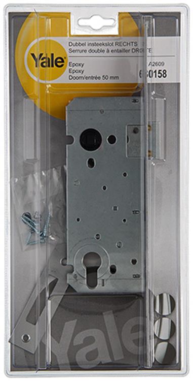 Insteekslot z/cil. dubbel R 50mm