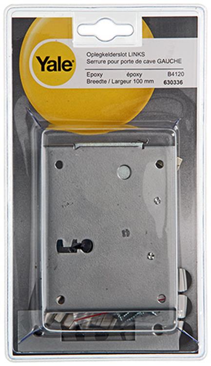 Yale Serrure de cave en applique 100 mm G avec accessoires de fixation