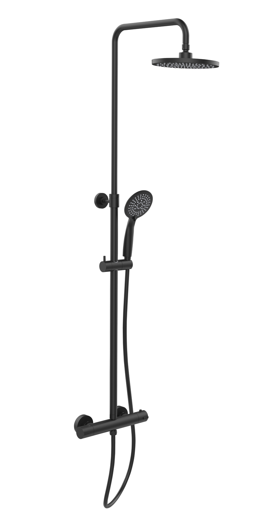 Wenko Colonne de douche Young Eco avec mitigeur noir mat