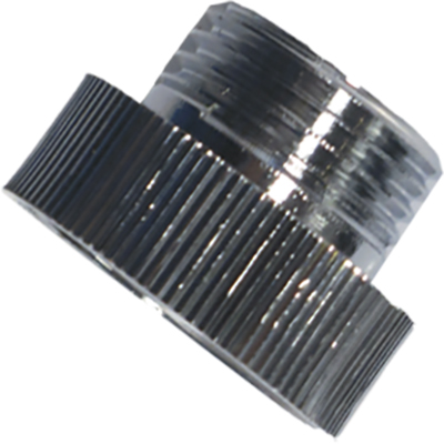 1 Verloopmof 1/2" F x 3/8" M - verchroomd
