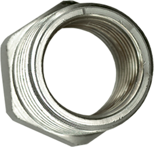 1 Verloopring 3/4" M x 1/2" F - verchroomd