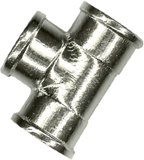 1 T-stuk 1/2" FFF - verchroomd