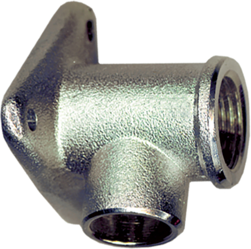 1 Muurplaat enkel 15 mm x 1/2"F - verchroomd