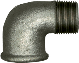 1 Knie 90° 3/8" MF - verzinkt
