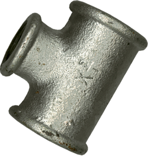 1 Réduction T 3/4" F x 1/2" F x 3/4"F - galvanisé