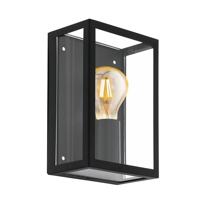 Alamonte 1 applique murale extérieure E27 max 60W noir IP44