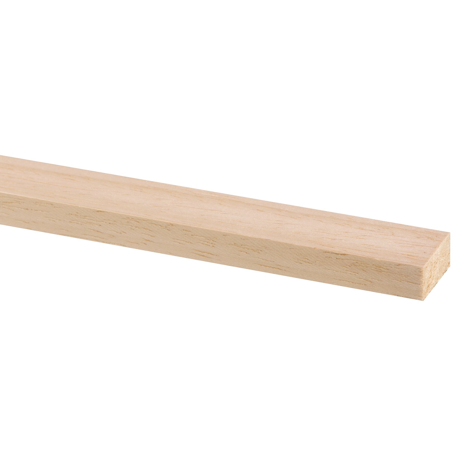 Schaaflat hardhout wit 9x18mm - 270cm