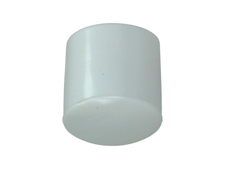 Embout coiffant plastique blanc rond Ø22mm (4 pièces)