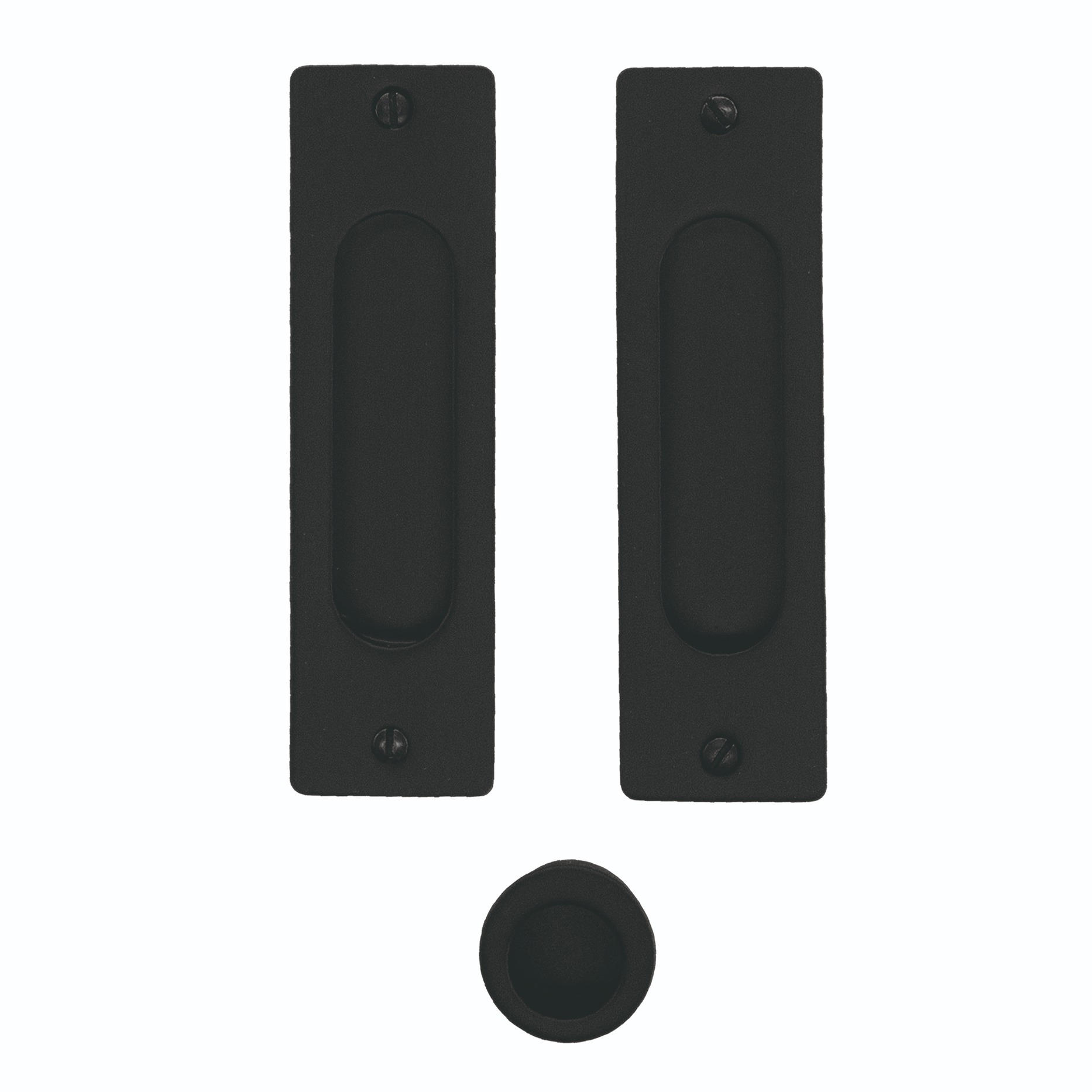 Coquille à Encastrer Fra Ovale Carrée Noir Le Set (2 pcs)