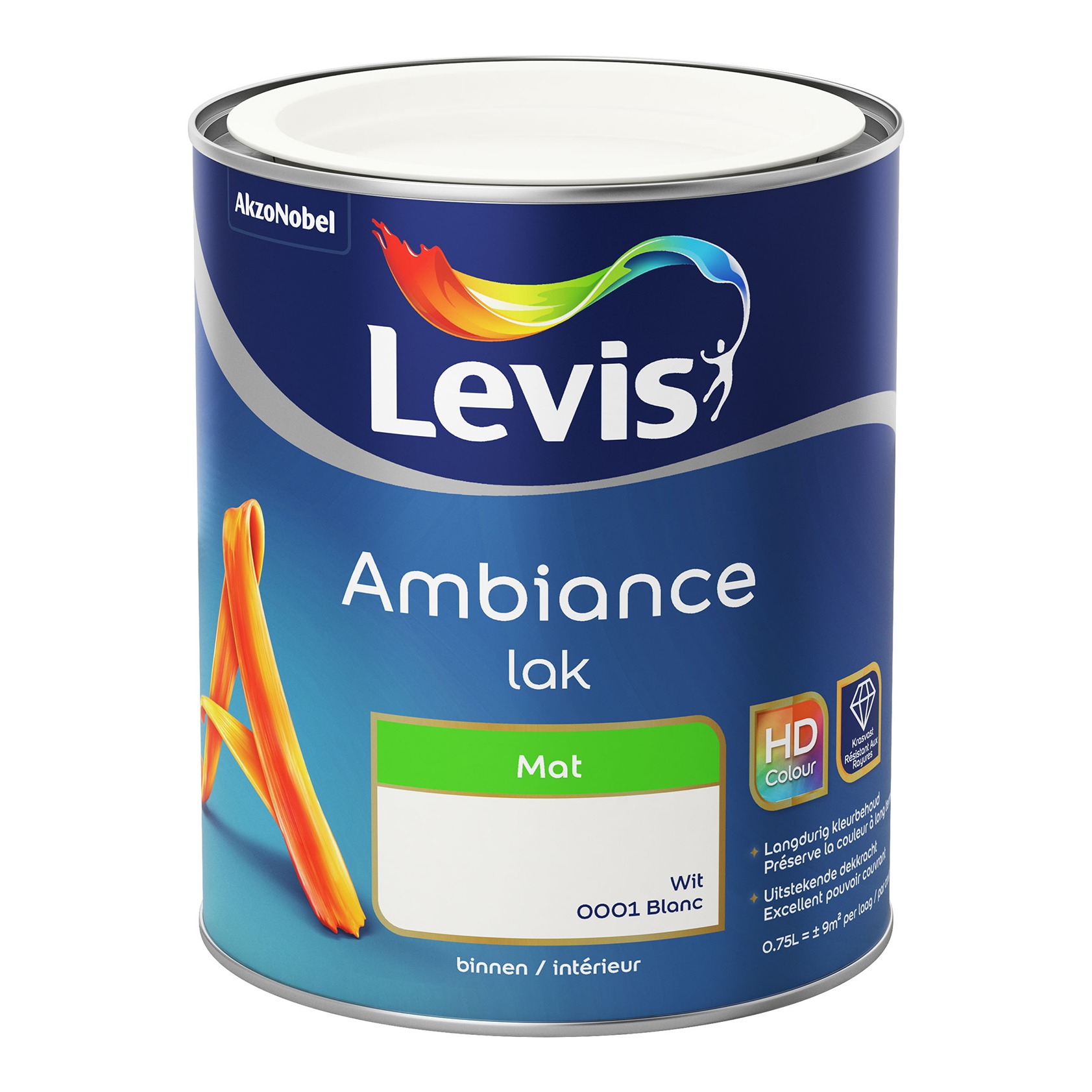Levis Ambiance Lak Mat 0.75l Wit