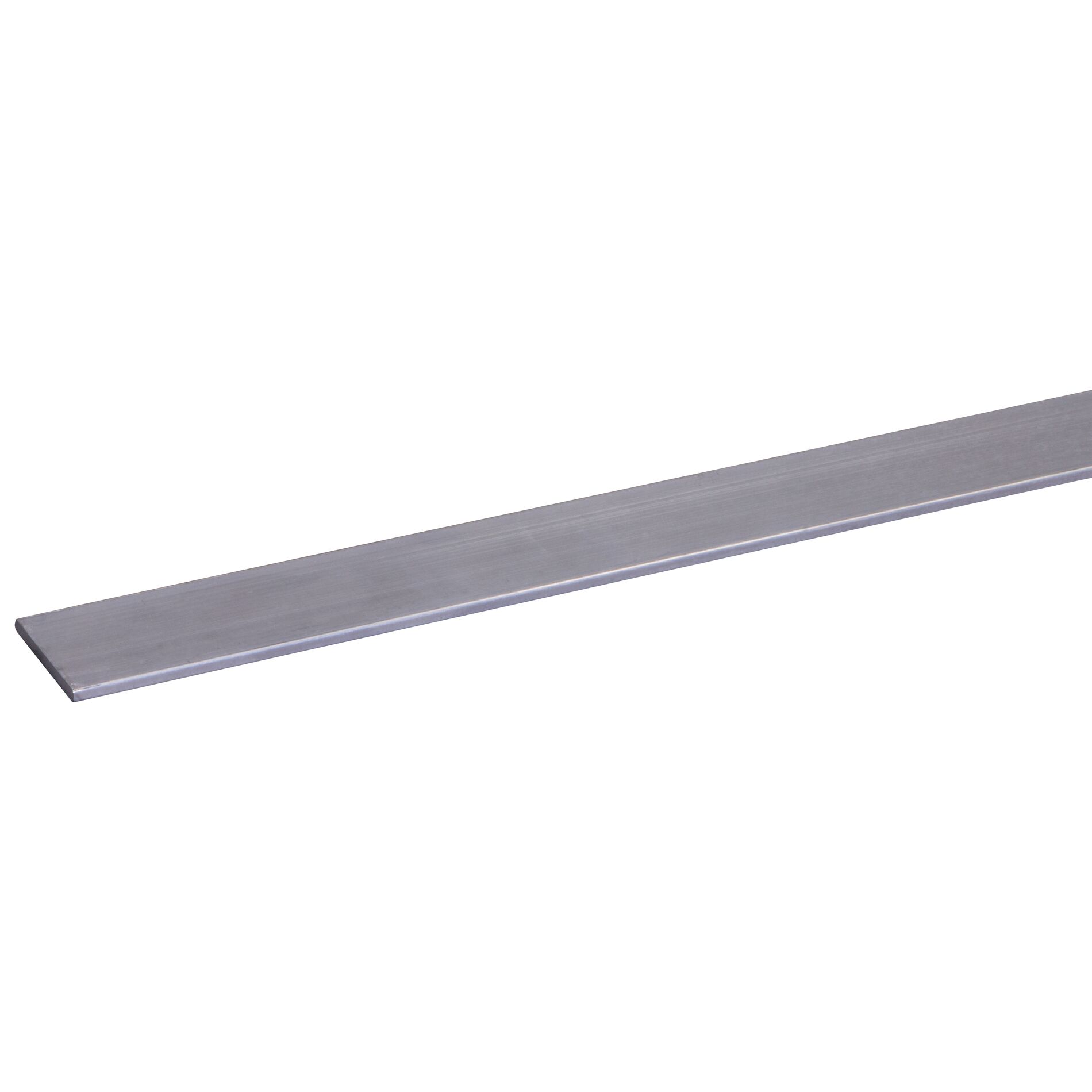 Profil de finition plat aluminium 2x20mm - 100cm