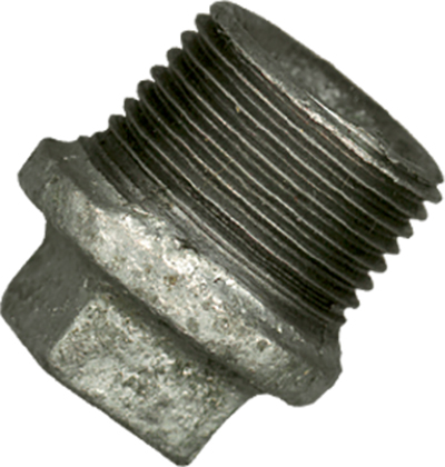 1 Eindstop 4/4" M - verzinkt