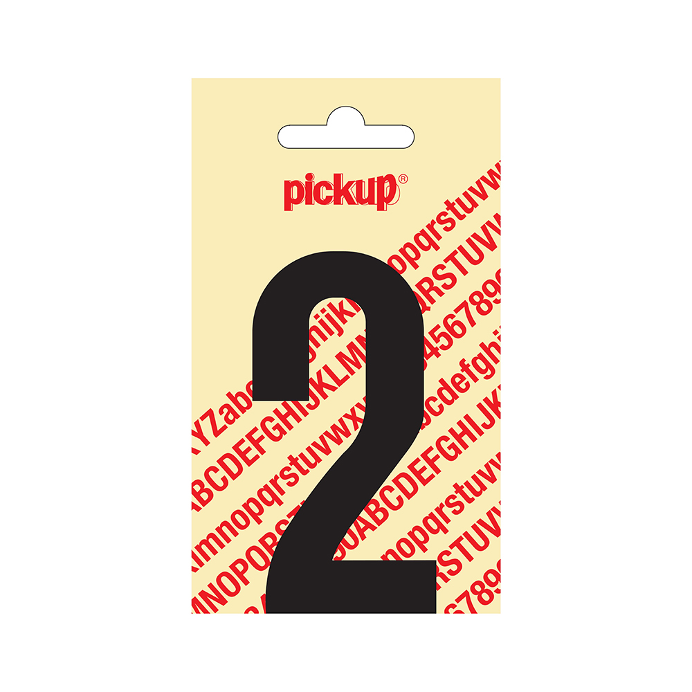 Chiffre autocollant Nobel noir 90mm - 2