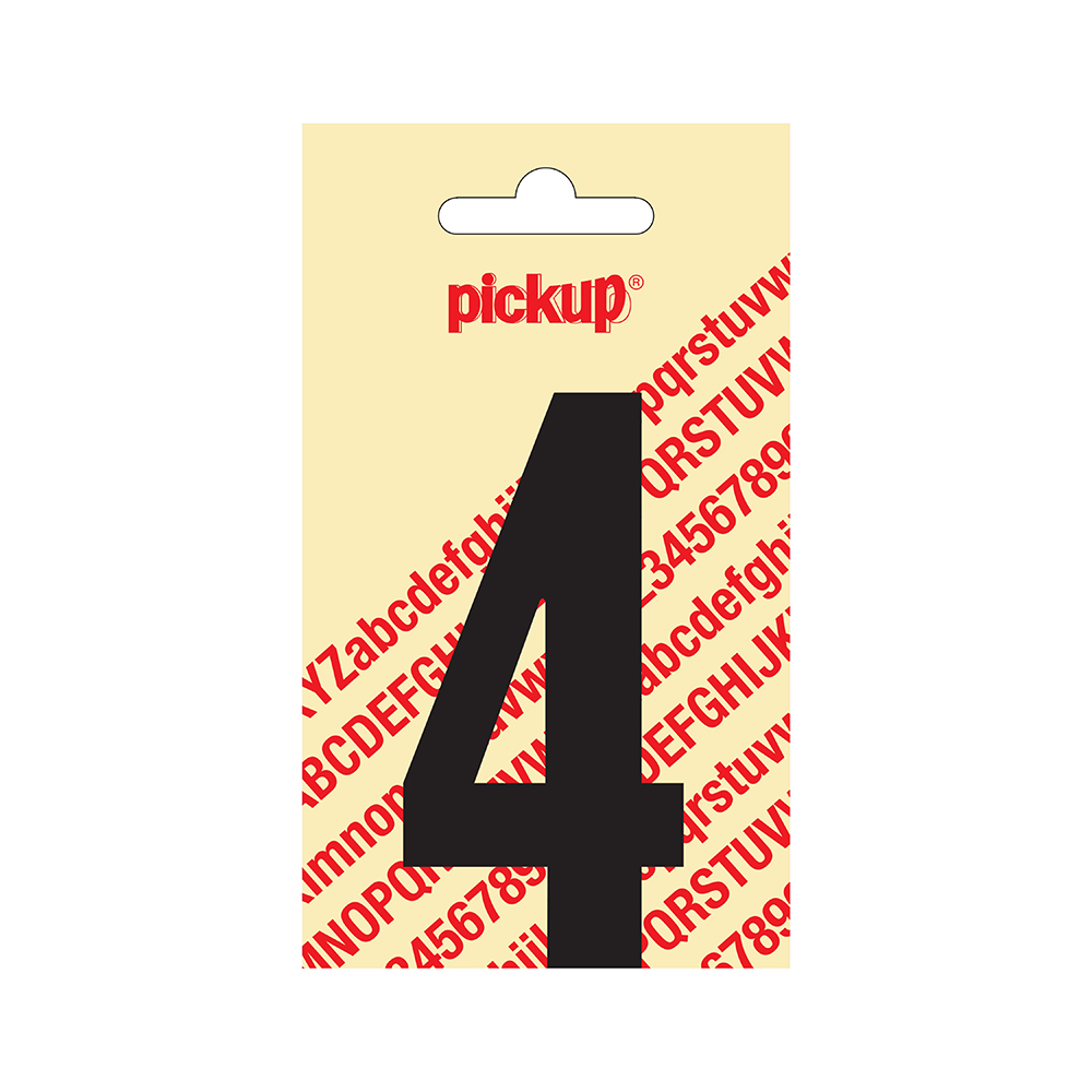 Chiffre autocollant Nobel noir 90mm - 4