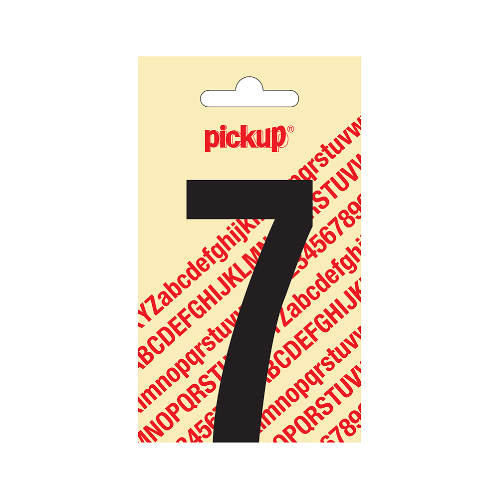 Chiffre autocollant Nobel noir 90mm - 7