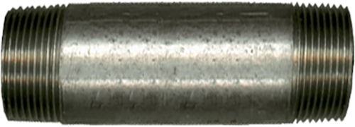 1 Draadstuk 2x draad 3/4" x 80 mm MM - verzinkt