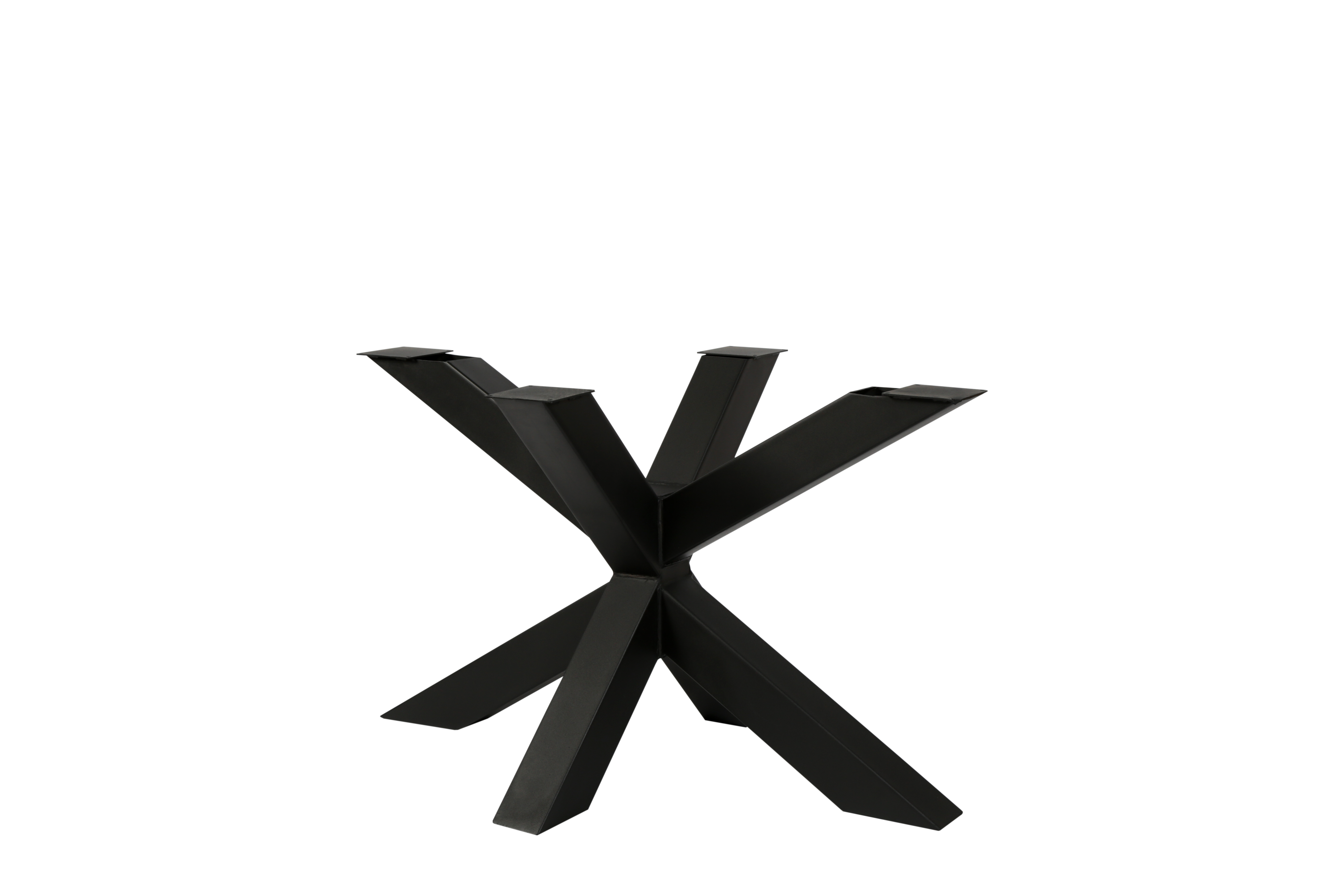 Pied de table modèle Spin 120 - H71 120x80cm profil 100x100mm noir (RAL9005)
