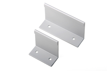 Poignée d'angle aluminium 40x16mm (distance des vis 24mm)