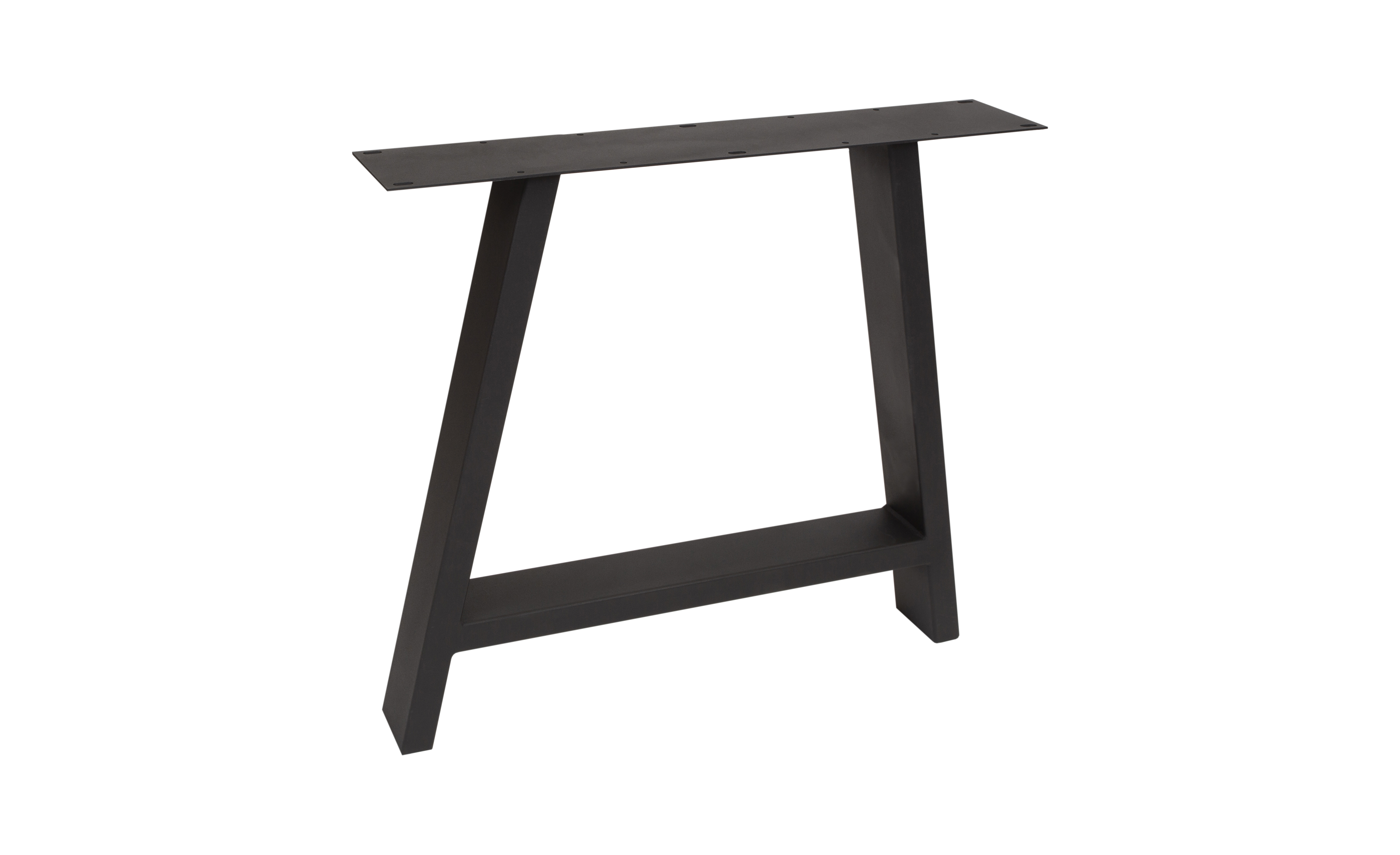 Pied de table modèle A Elegant - H72 L80cm profil 40x100mm noir (RAL9005)