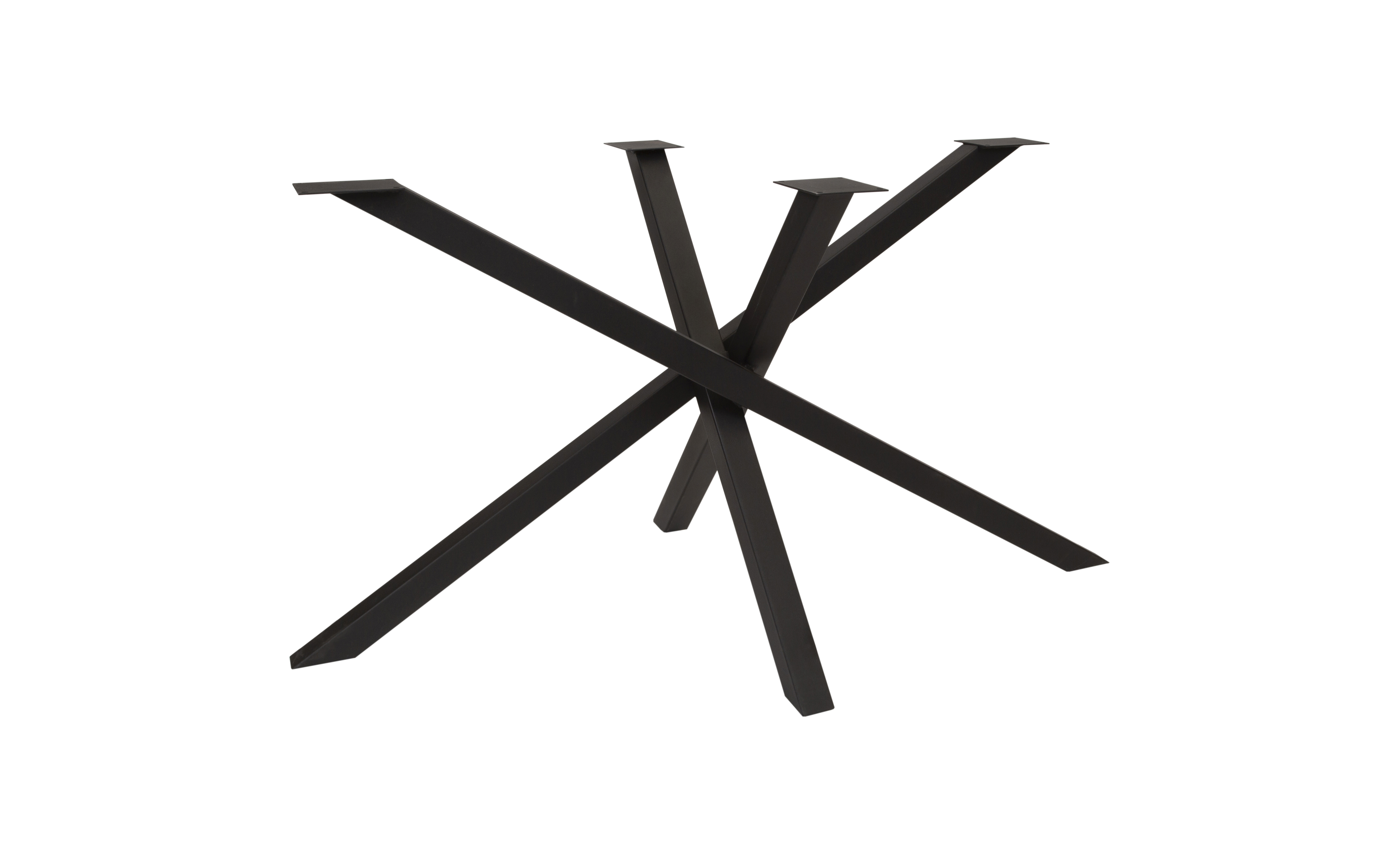 Pied de table modèle Spider 2 - H71 120x72cm profil 50x50mm noir (RAL9005)