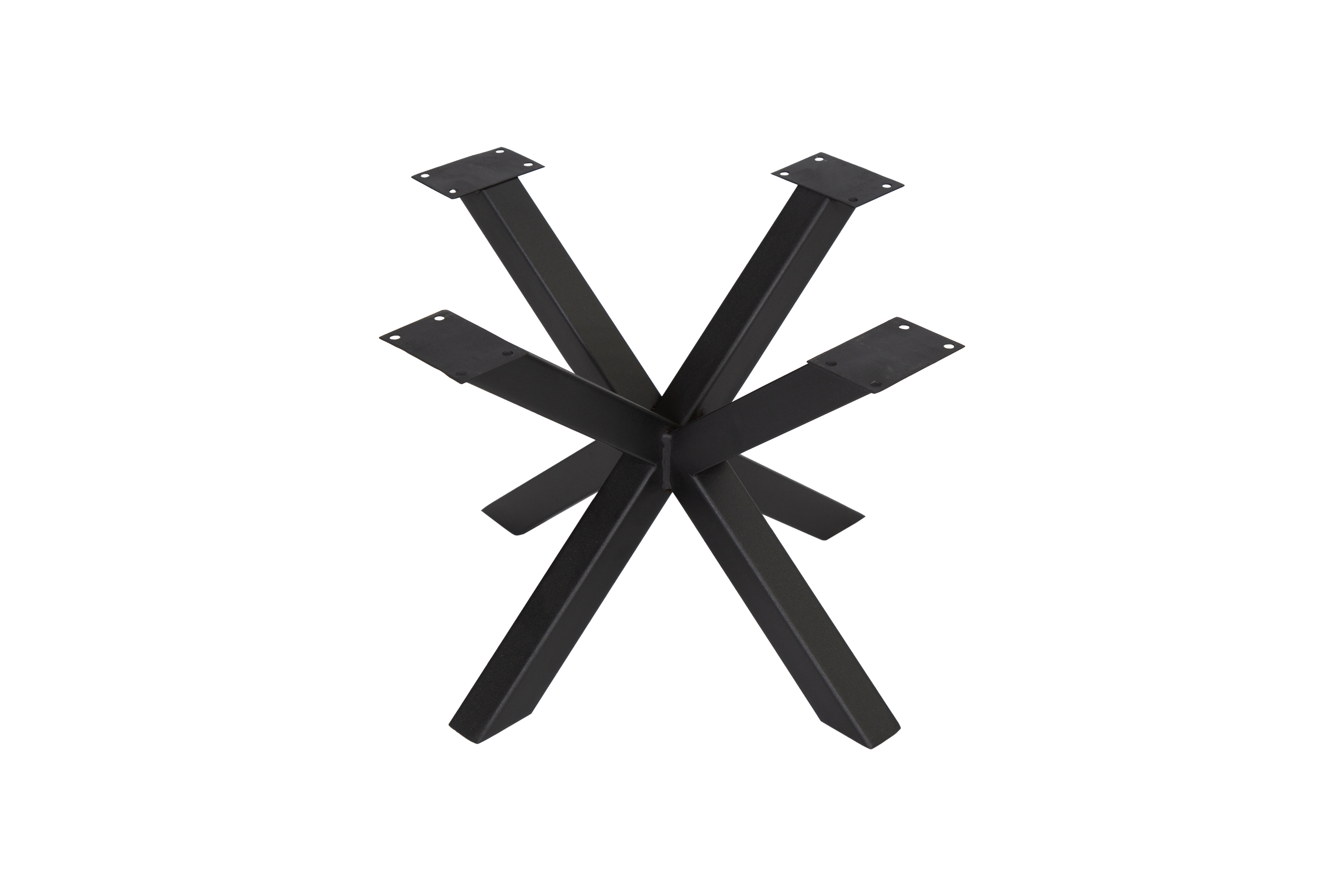 Tafelpoot model Spin Salon 80 (3172) - H35cm B50cm L48cm - Profiel 40x40mm Zwart