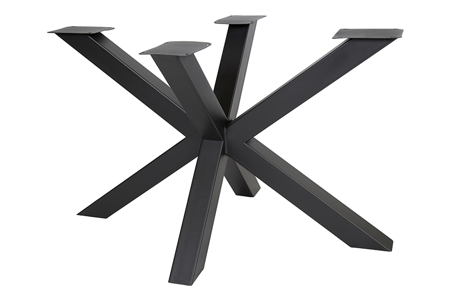 Pied de table model aragnée 120 H71 120X80cm 80X80mm noir