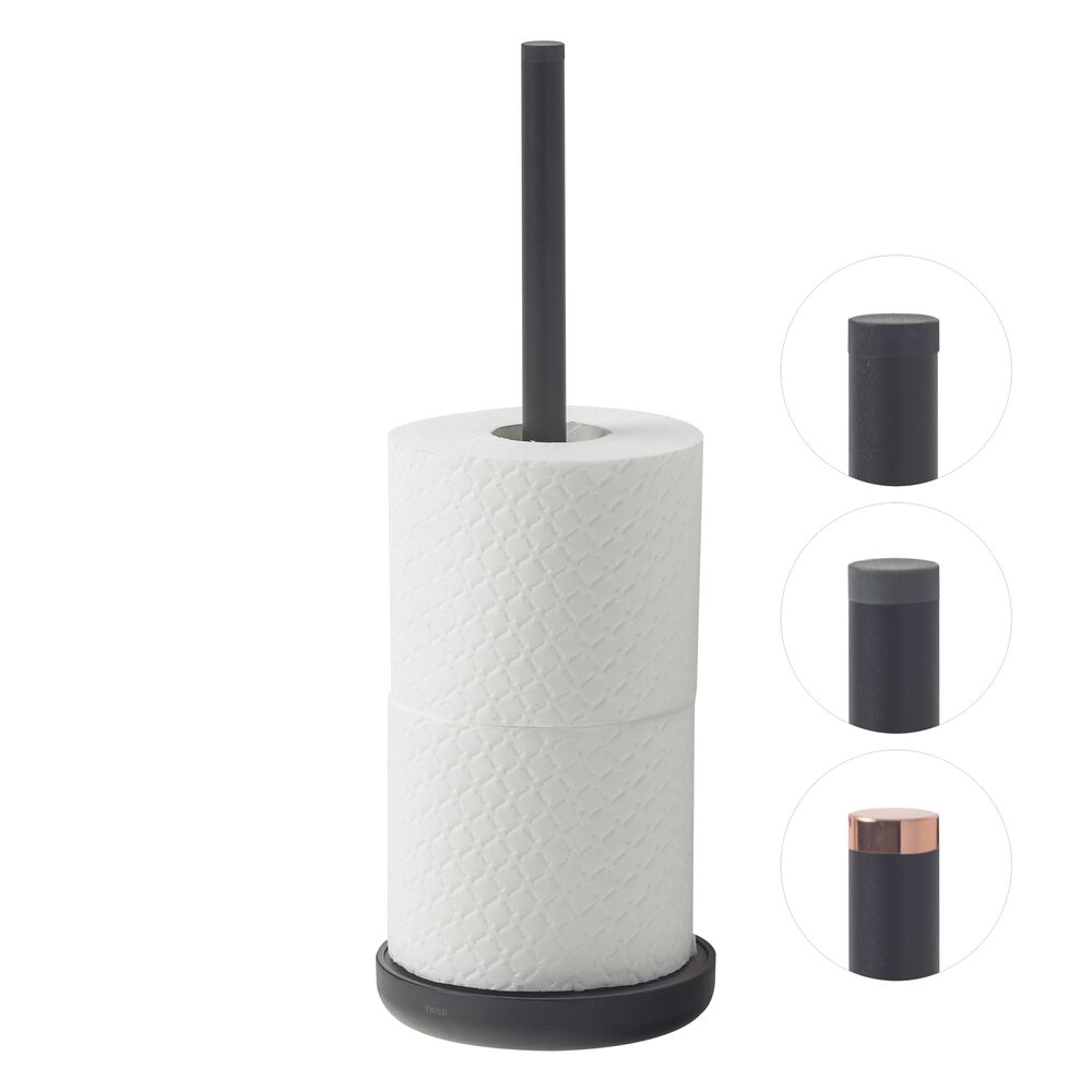 Tiger Urban Porte-rouleaux papier toilette de réserve autoportante Noir