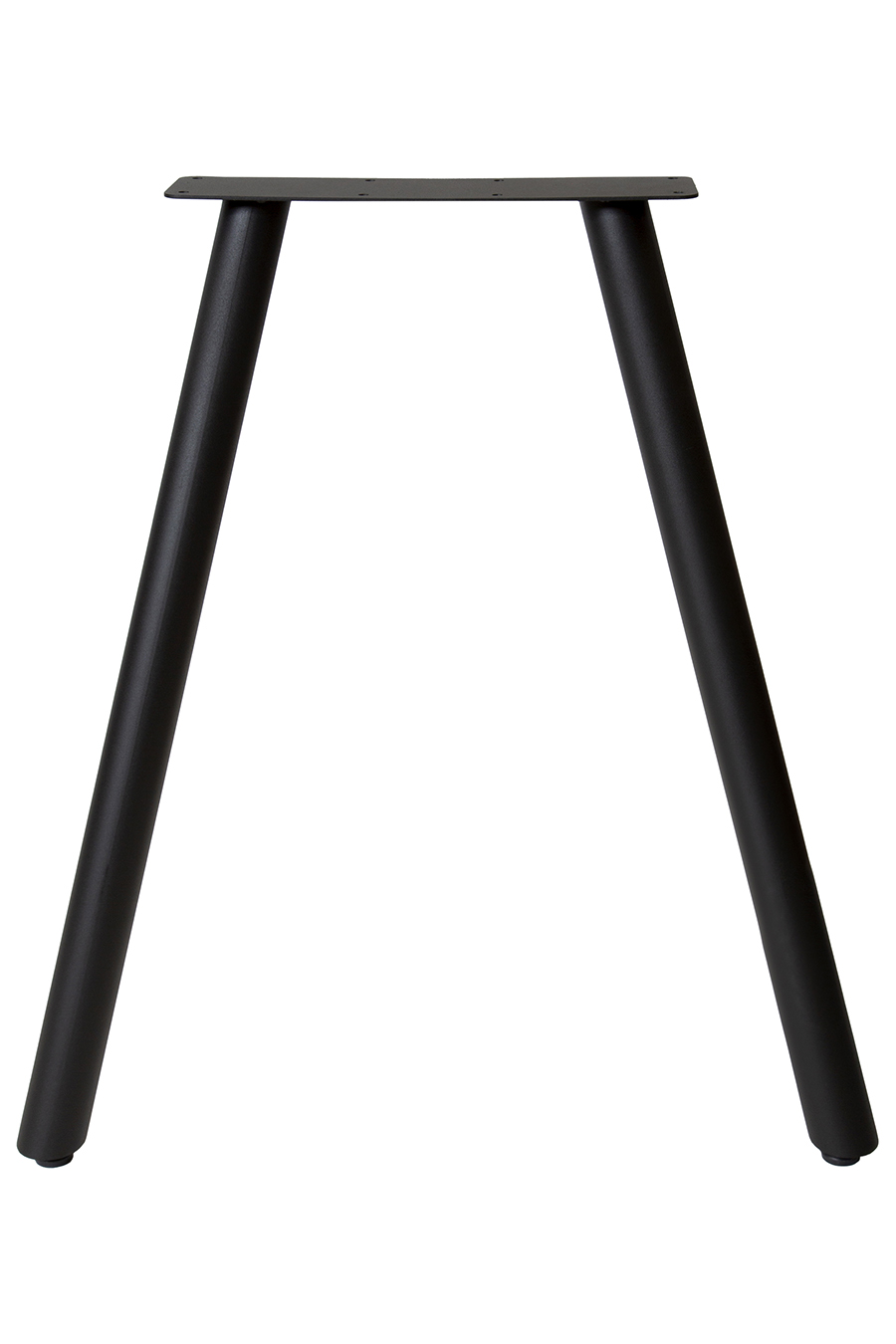 tafelpoot model basic 1 h71 24x65cm dia50mm 2dub zwart