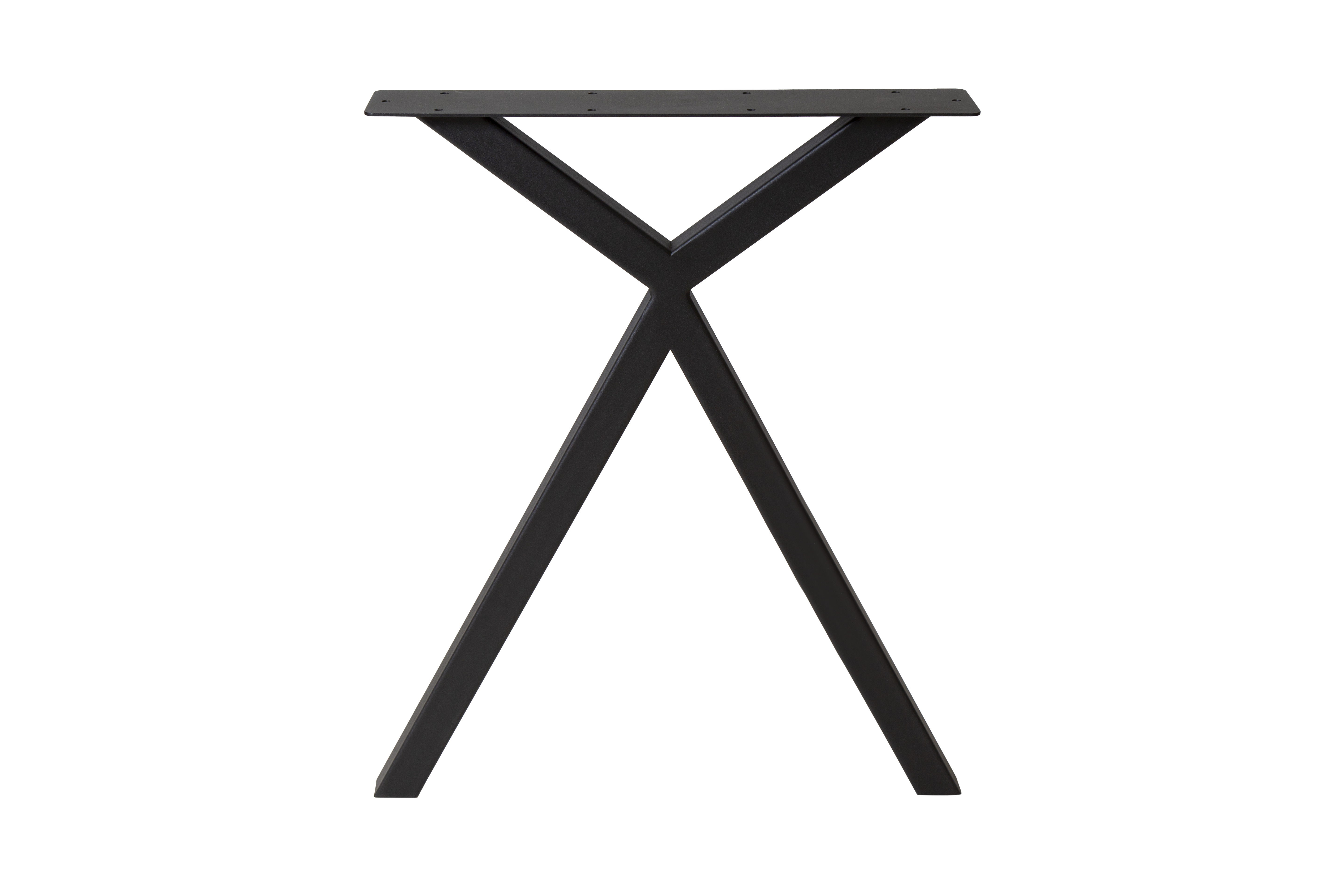 Pied de table model basic 2 H71 100X60mm 40X40mm 2pcs noir