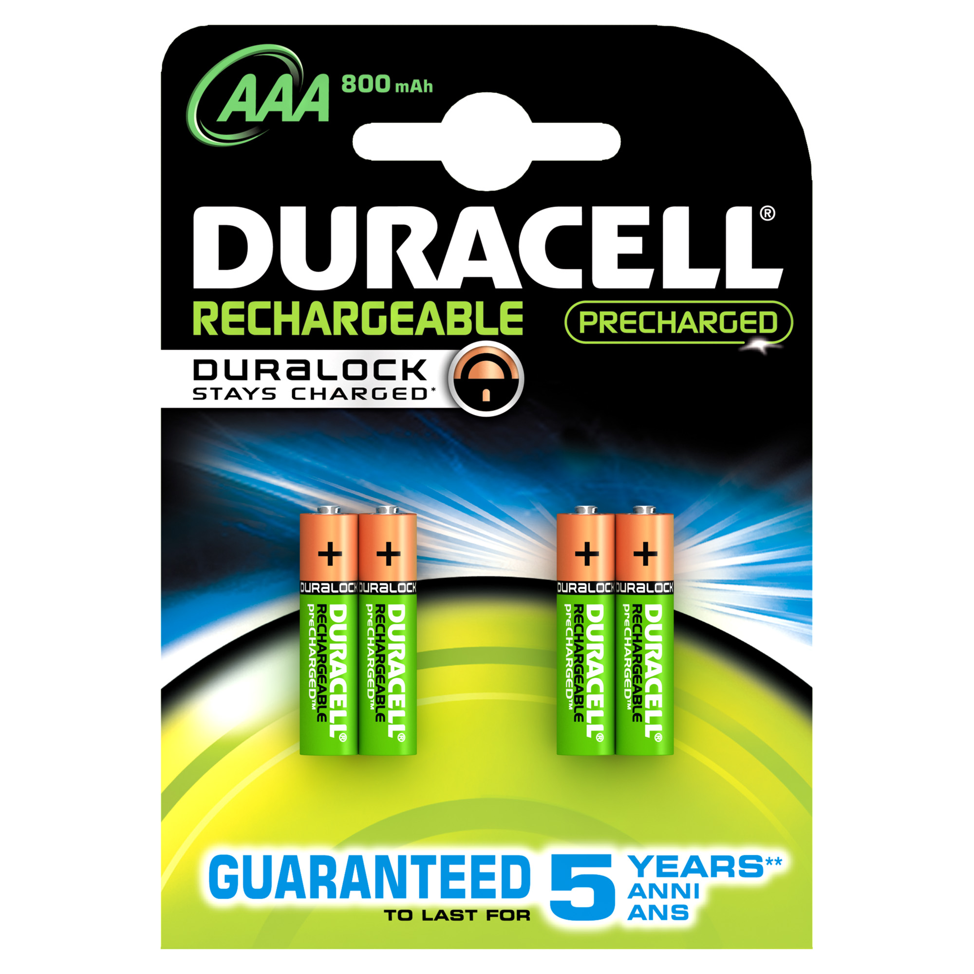 Duracell Pile Rechargeable Ni-MH AAA 800 mAh (4 pcs)