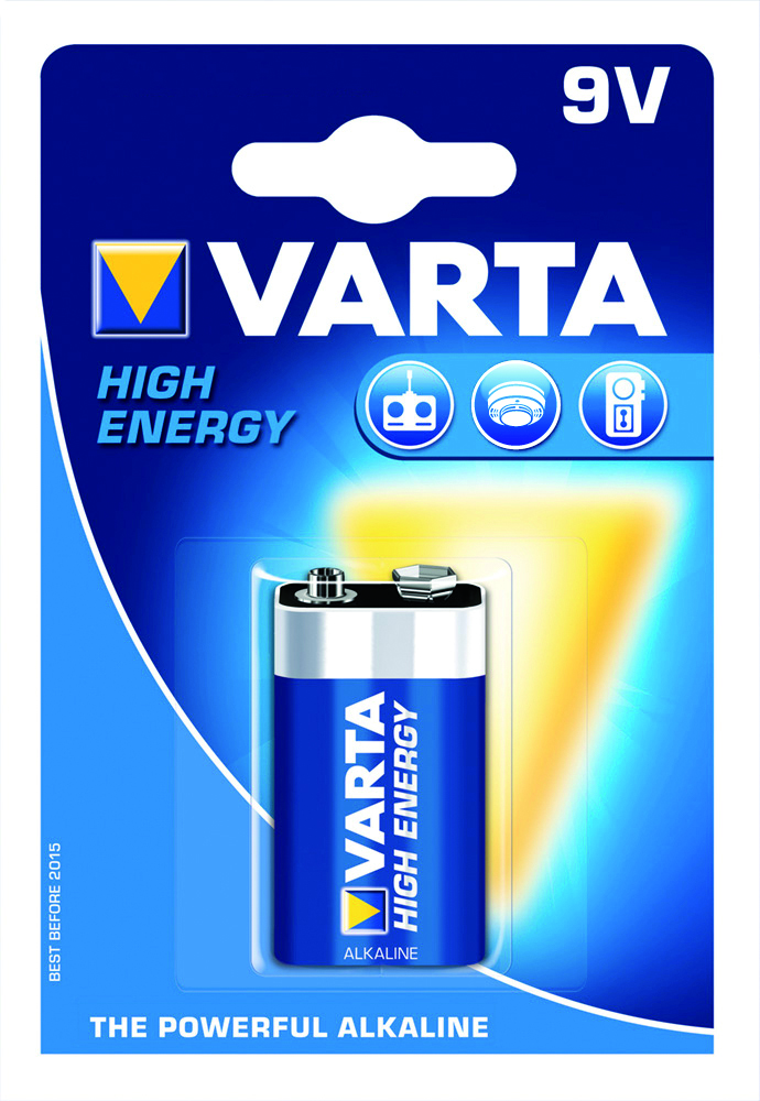 Varta Batterij Longlife High Energy E-Block 9V