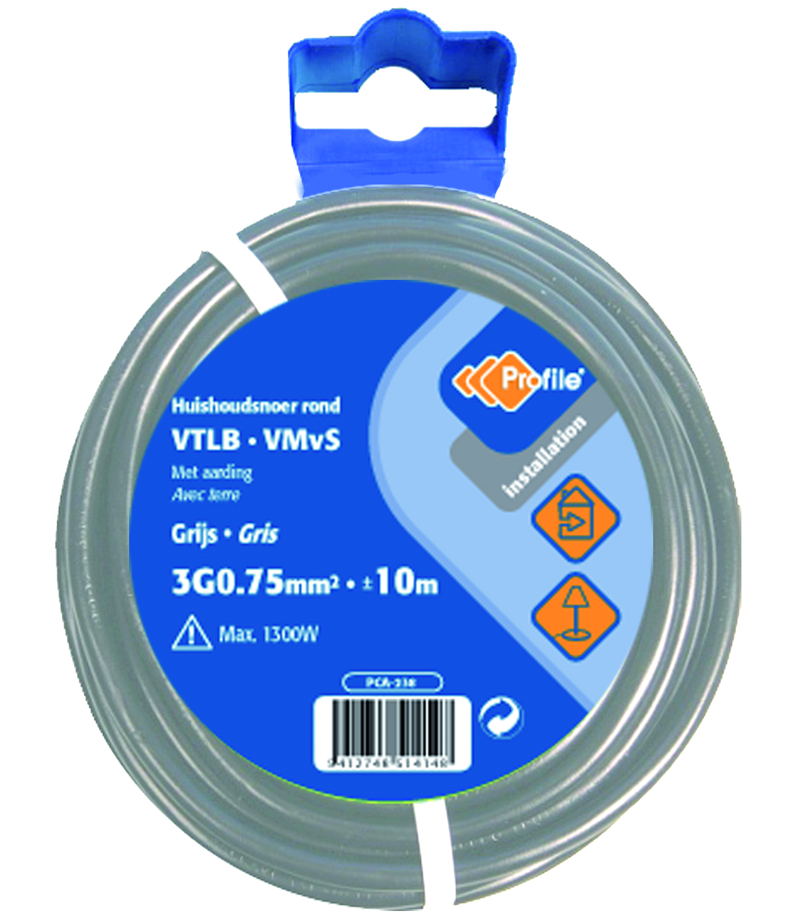 VTLB 3X0.75 GRIS 10M BLISTER