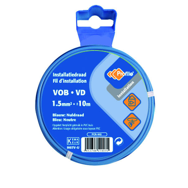 VOB 1.5 BLAUW 10M BLISTER