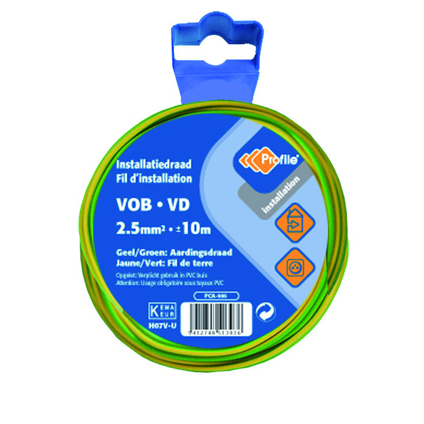 VOB 2.5 JAUNE/VERT 10M BLISTER