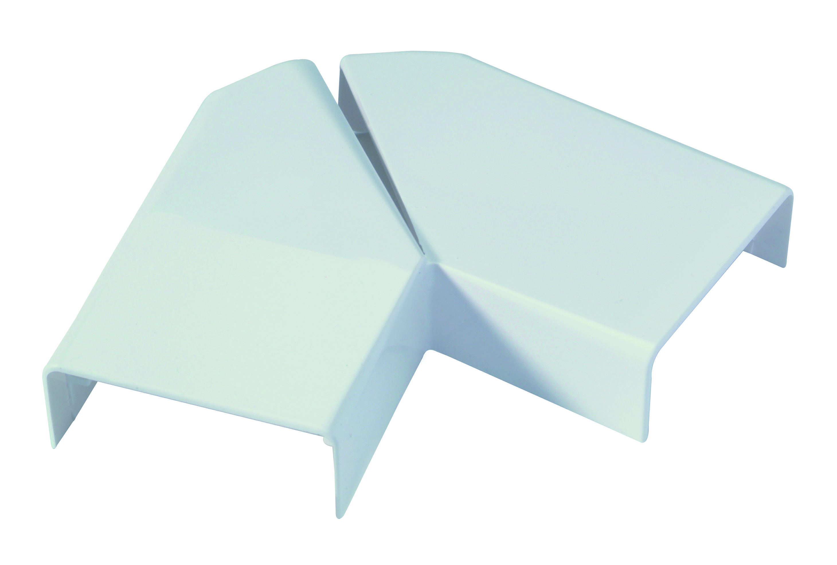 Angle plat DLP 40X16 blanc