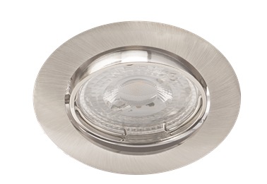 Prolight spot LED encastrable GU10 3W orientable nickel 3 pièces